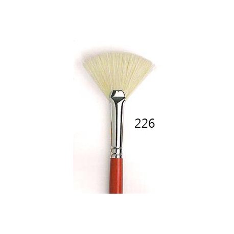 Pennello a ventaglio - setola bianca 226