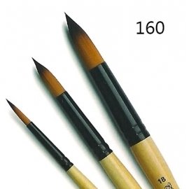 Pennello tondo - sintetico terra di Marte 160