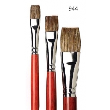 Pennello piatto - pelo bue chiaro 944