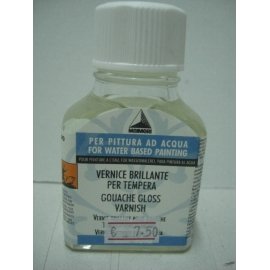 Vernice brillante per tempera