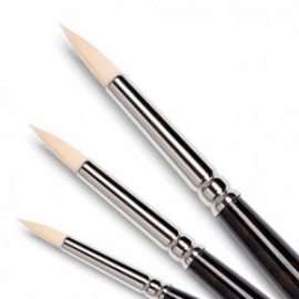 PENNELLO TONDO SINTETICO AVORIO 535